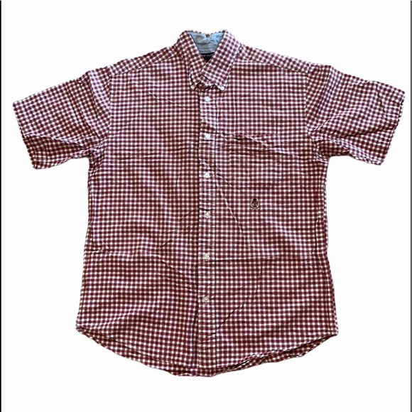 Tommy Hilfiger Button Down Short Sleeve Shirt M - Picture 2 of 6